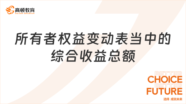 所有者权益变动表当中的综合收益总额是什么？